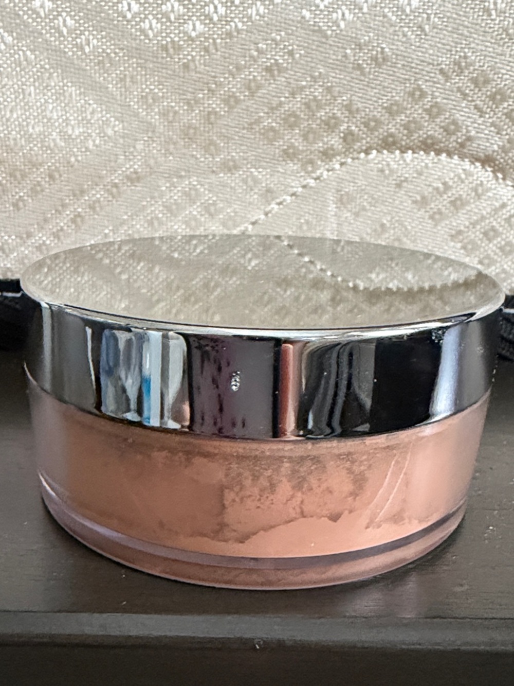 Mary Kay Loose Powder Jar in Rose Gold and Silver